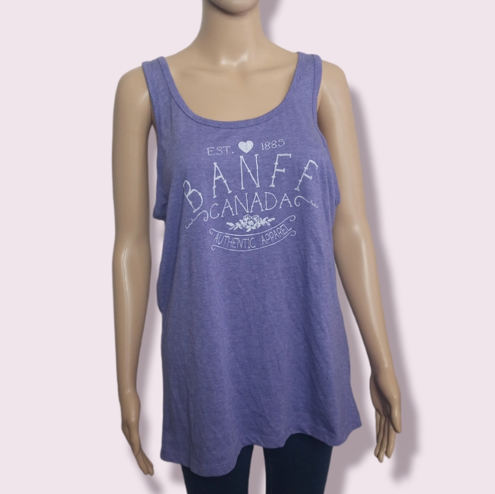 Purple Banff Initial Attraction Tank Top Sz XL